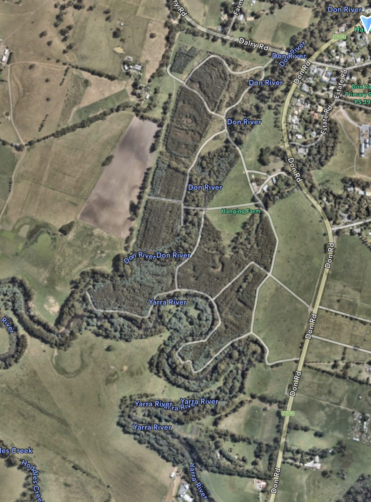 Haining Farm restored planting site in 2024