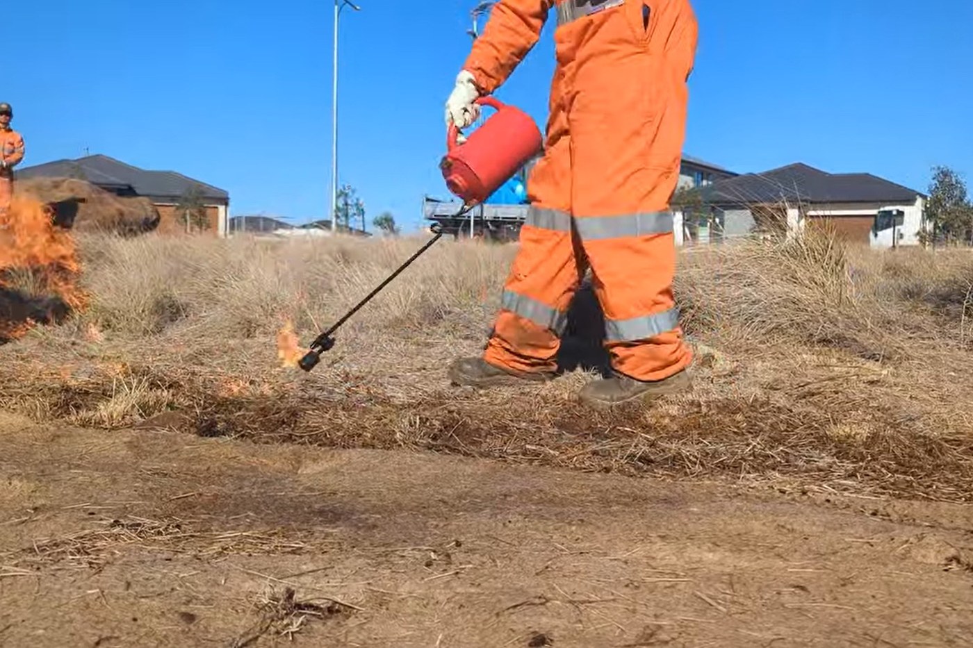 Planned ecological burn managed by the Regen team